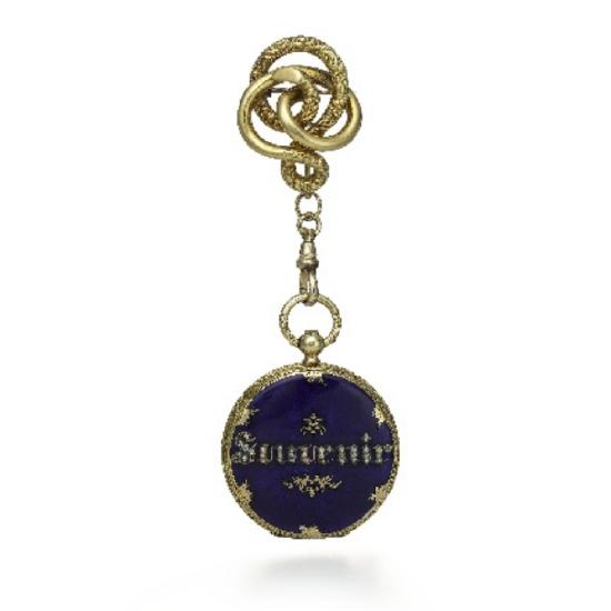 Tiffany & Co. 蒂芙尼Keys系列Woven钥匙作品灵感来源：搭载百达翡丽机芯的胸针表，来自蒂芙尼古董珍藏库（1857-1862）