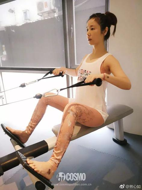 林心如健身 