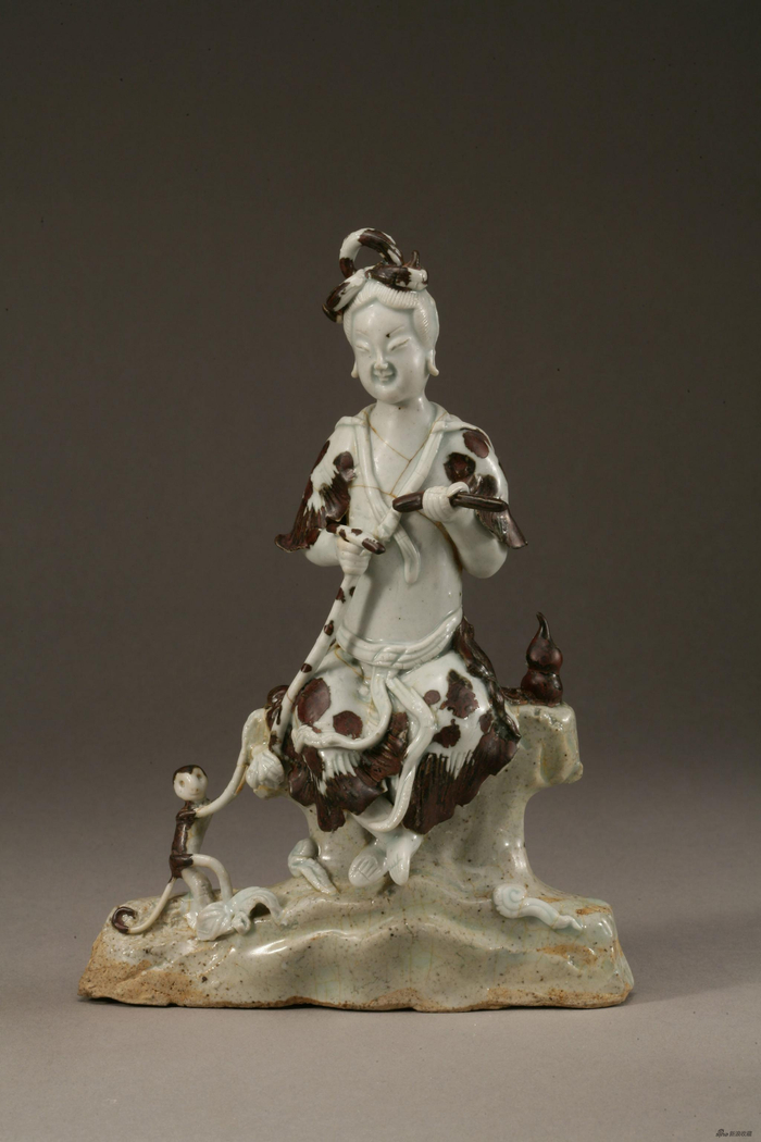 “药仙”瓷塑&nbsp; &nbsp; 中古陶