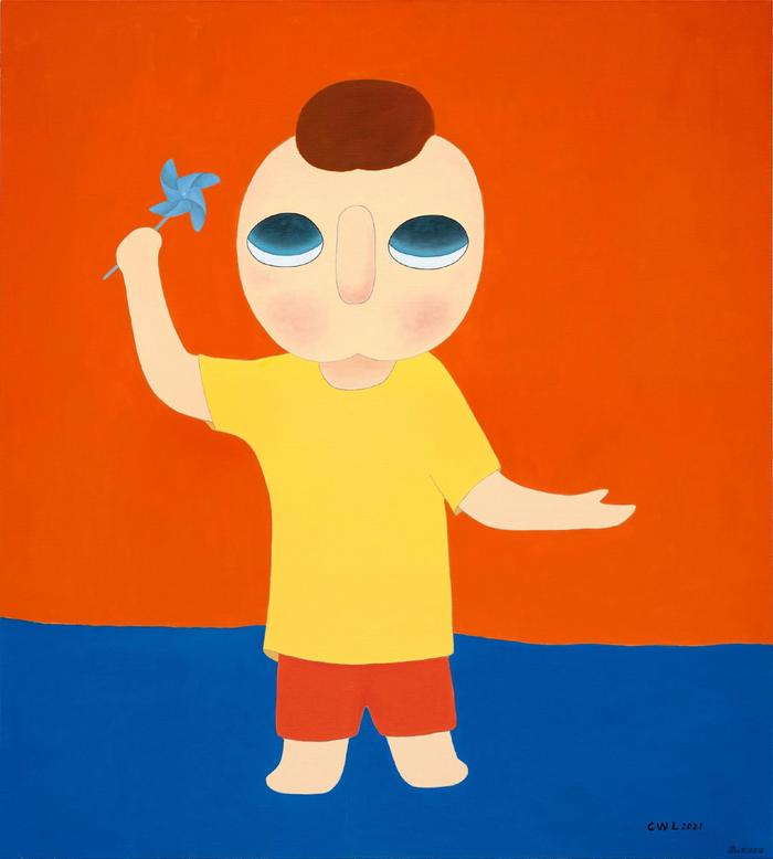 《你赢了,我没有输》 蔡万霖 180x200cm 布面油彩 2021年作