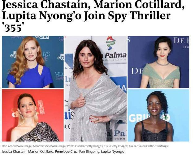 电影《355》演员阵容