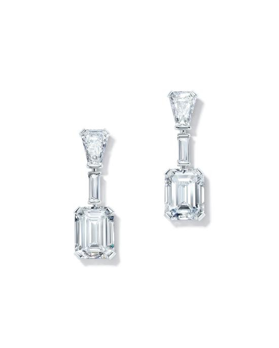 Tiffany & Co. 蒂芙尼 铂金镶嵌钻石耳坠