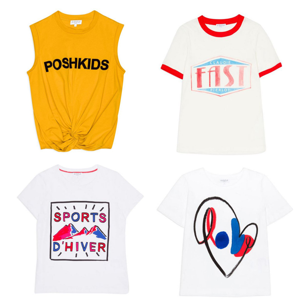 Claudie Pierlot 2018秋冬系列标语T恤