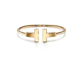 Tiffany & Co.蒂芙尼T系列18K黄金手镯