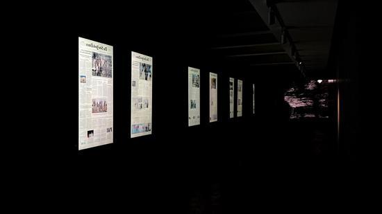 艺术家施政《雾晨》展览现场