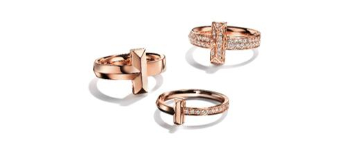 Tiffany &&nbsp; Co. 蒂芙尼T1系列18K玫瑰金戒指