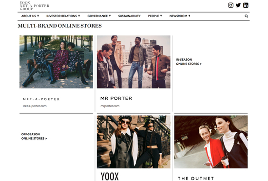 历峰集团将100%控股奢侈品电商Yoox Net-a-porter