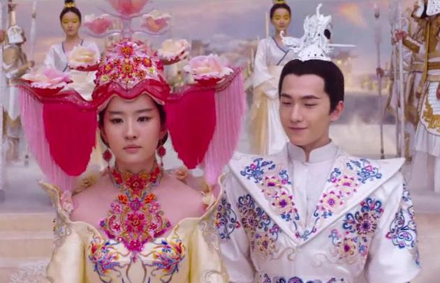 电影《三生三世》刘亦菲大婚造型