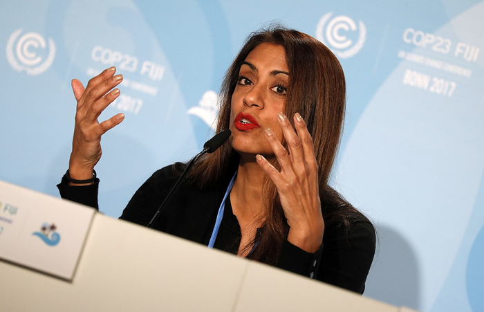 2017年，Madhavi Venkatesan教授在联合国气候变化大会COP23的新闻发布会上发言