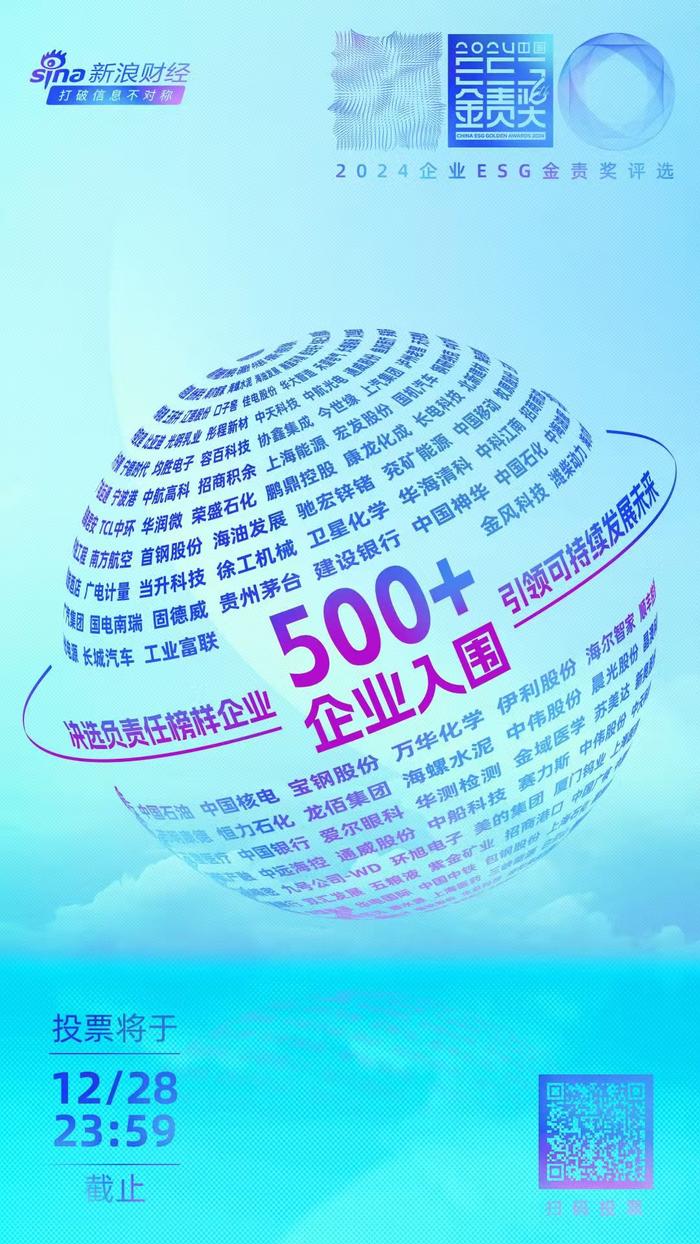 正式启动！2024ESG“金责奖”投票通道正式面向全社会开放