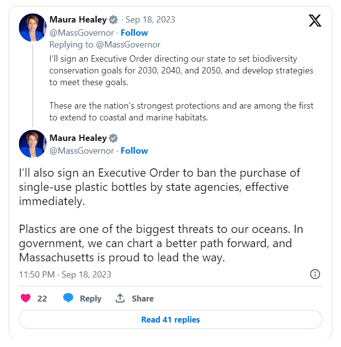 图源：马萨诸塞州州长毛拉·希利（Maura Healey）社交媒体内容