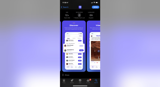 苹果商店里的TRUTH Social