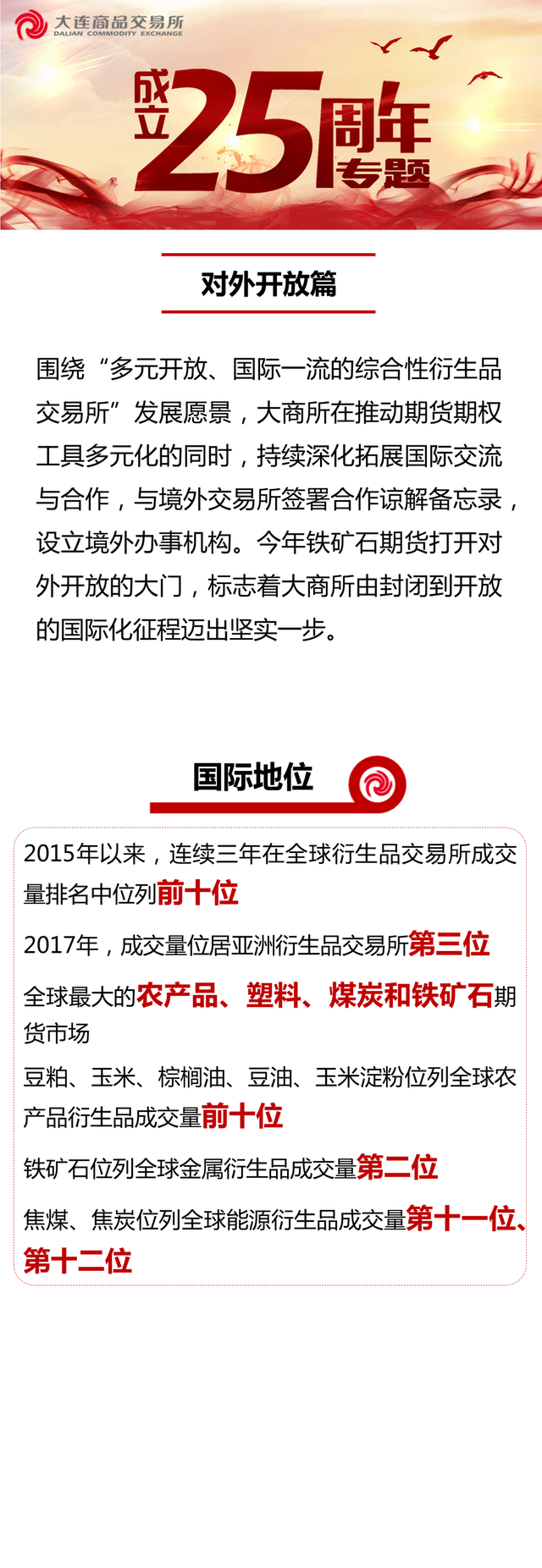 大连商品交易所成立二十五周年对外开放篇_新浪图片