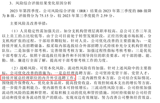 （注：来自海峡保险2024年一季度偿付能力报告）