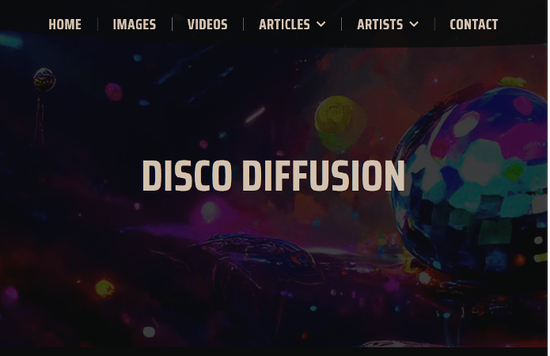 Disco Diffusion官网截图