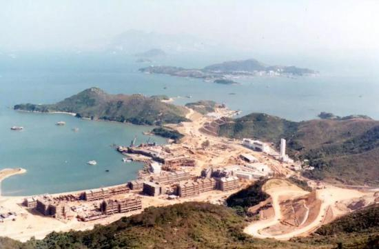 香港愉景湾开发旧景，摄于1981年