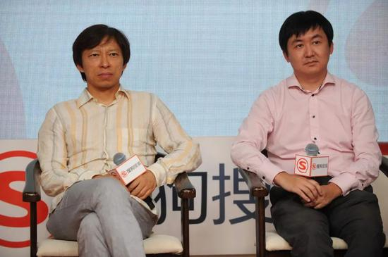 张朝阳（左）和王小川（右）