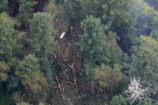 　　▲飞机坠毁处 &nbsp; 图据《纽约时报》