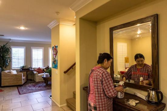  张荣奎的月子中心的内部环境。