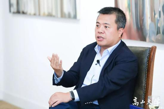 △陈天桥在高山大学“高山夜话”现场