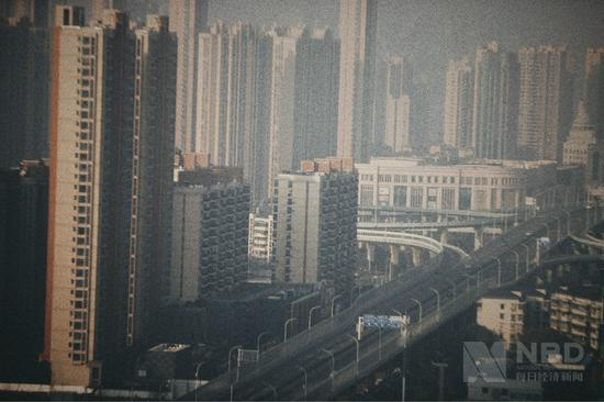 空旷的武汉街头 图片来源：每经记者 张建