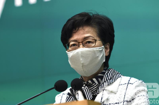  △（资料图）林郑月娥&nbsp;中新社记者 李志华 摄