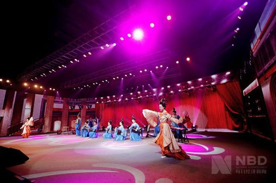 新国风动画实景剧《烟火成都》表演现场 图片来源：张建 摄