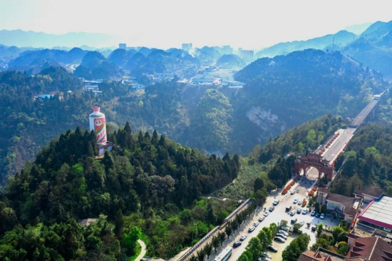 仁怀市国酒门俯瞰图（仁怀融媒体中心提供）