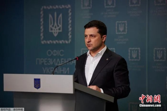 　　乌克兰总统泽连斯基。