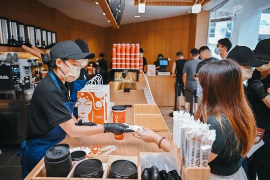 ▲霸王茶姬海外门店&nbsp;图片来源：受访者供图