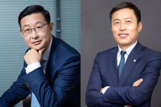 左为招商基金总经理徐勇，右为传言即将接任总经理的钟文岳