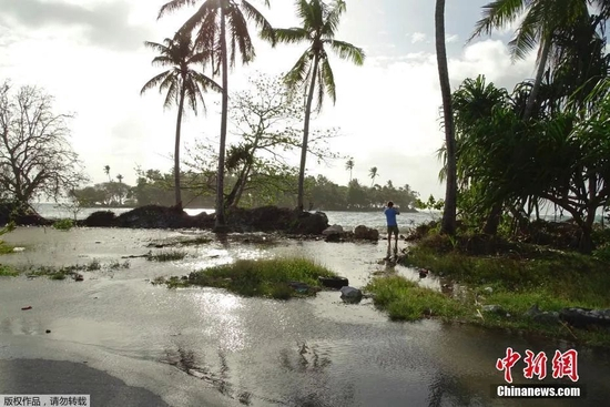 　　资料图：马绍尔群岛景色。