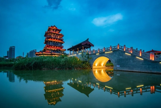 　江苏省宿迁市，项王故里魁星楼。