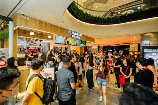 ▲霸王茶姬海外门店&nbsp;图片来源：受访者供图