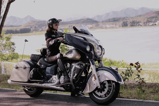 禹菲骑行照&nbsp;图片来源：受访人