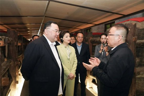 吴征杨澜夫妇实地调研西凤大酒海