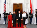 习近平和彭丽媛出席特朗普总统夫妇举行的欢迎国宴