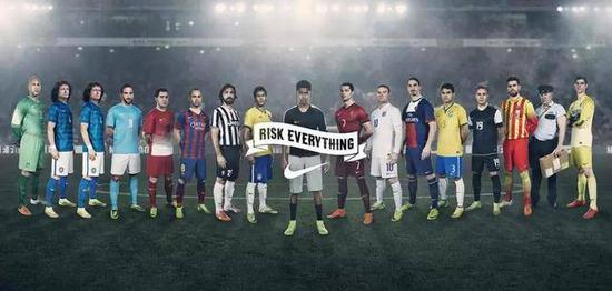 耐克签下大量足球明星