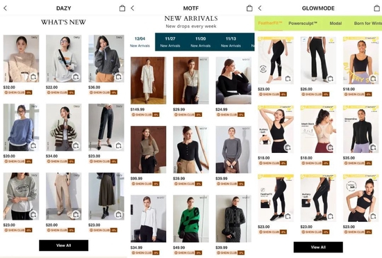 Dazy、MOTF、GLOWMODE的产品价格较高、质量更好