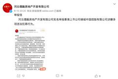 河北德融举报绿城中国涉嫌多项违法犯罪行为 绿城回应