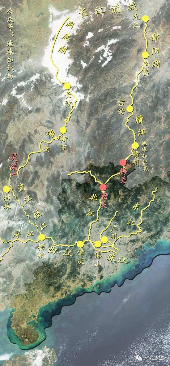 古时南下移民广东恐怕躲不开桂林和韶关