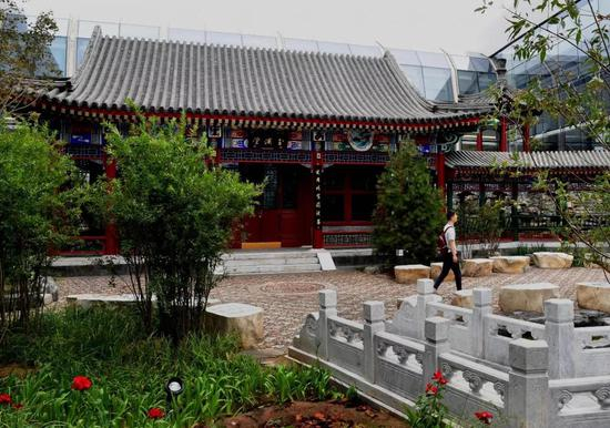 这是北京大兴国际机场中的中国园。新华社发（任超摄）