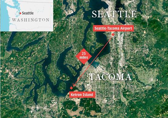 　▲机场及坠毁地距离示意图 &nbsp;图据英国电讯报