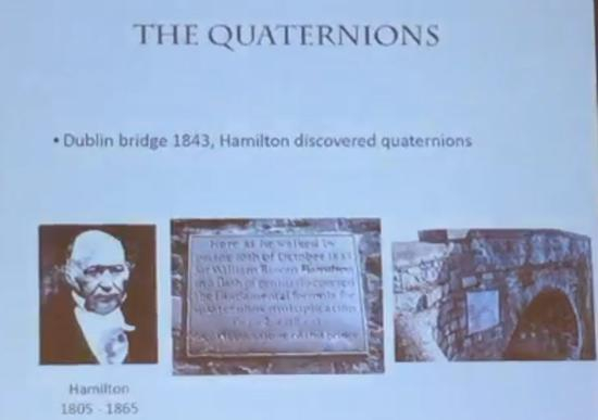 图 | 海德堡论坛上，阿蒂亚前半部分对数学史进行了一些介绍