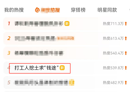 某购物网站热搜词条