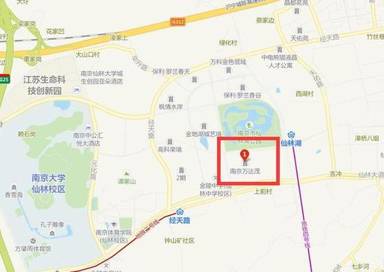 南京万达茂具体位置图
