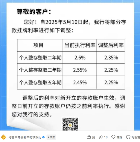 图片来源：乌鲁木齐县利丰村镇银行微信公众号