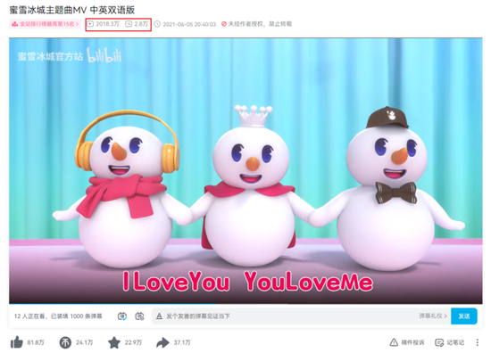 来源：蜜雪冰城B站官方