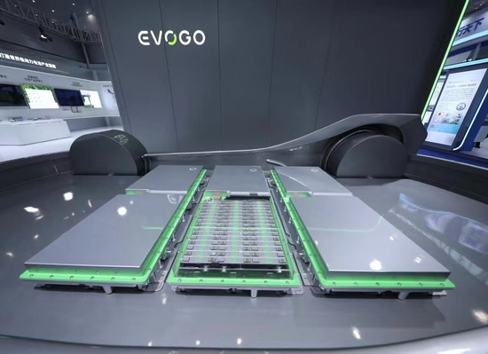 宁德时代EVOGO“巧克力换电块”。（受访者供图）