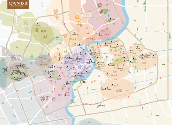 上海高端豪宅分布图